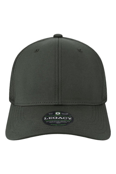 Legacy Hats REMPA Mens Reclaim Mid Pro Moisture Wicking Adjustable Hat Black Flat Front