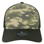 Legacy Hats Mens Reclaim Mid Pro Moisture Wicking Adjustable Hat - Dark Olive Green Camo/Black