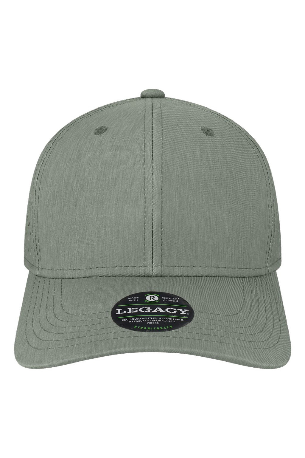Legacy Hats REMPA Mens Reclaim Mid Pro Moisture Wicking Adjustable Hat Dark Grey Flat Front