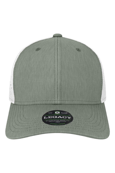 Legacy Hats REMPA Mens Reclaim Mid Pro Moisture Wicking Adjustable Hat Dark Grey/White Flat Front