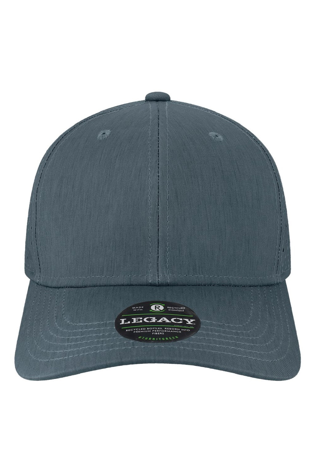 Legacy Hats REMPA Mens Reclaim Mid Pro Moisture Wicking Adjustable Hat Navy Blue Flat Front