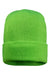 Sportsman Hats SP12FL Mens Fleece Lined Cuffed Beanie Neon Green Flat Front