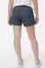 Boxercraft BW6103 Womens Stretch Woven Lined Shorts Castlerock Grey Model Back