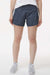 Boxercraft BW6103 Womens Stretch Woven Lined Shorts Castlerock Grey Model Front