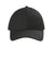CornerStone Hats CS810 Mens Moisture Wicking Canvas Adjustable Hat Black Flat Front