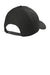 CornerStone Hats CS810 Mens Moisture Wicking Canvas Adjustable Hat Black Flat Back