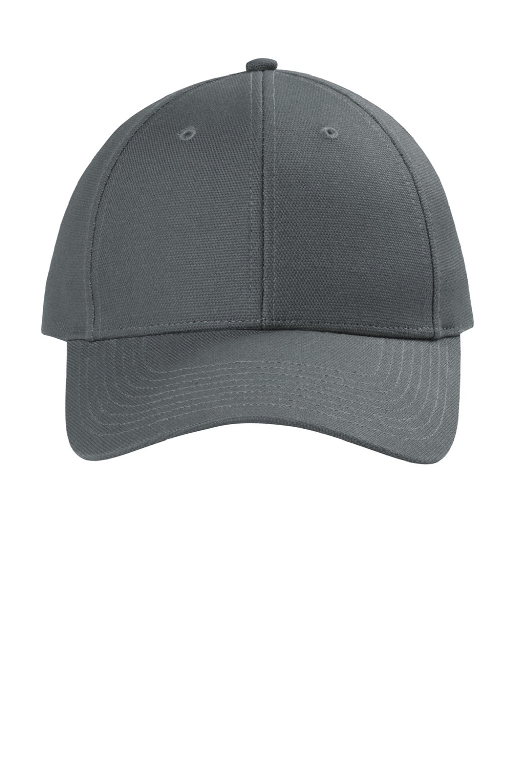 CornerStone Hats CS810 Mens Moisture Wicking Canvas Adjustable Hat Charcoal Grey Flat Front