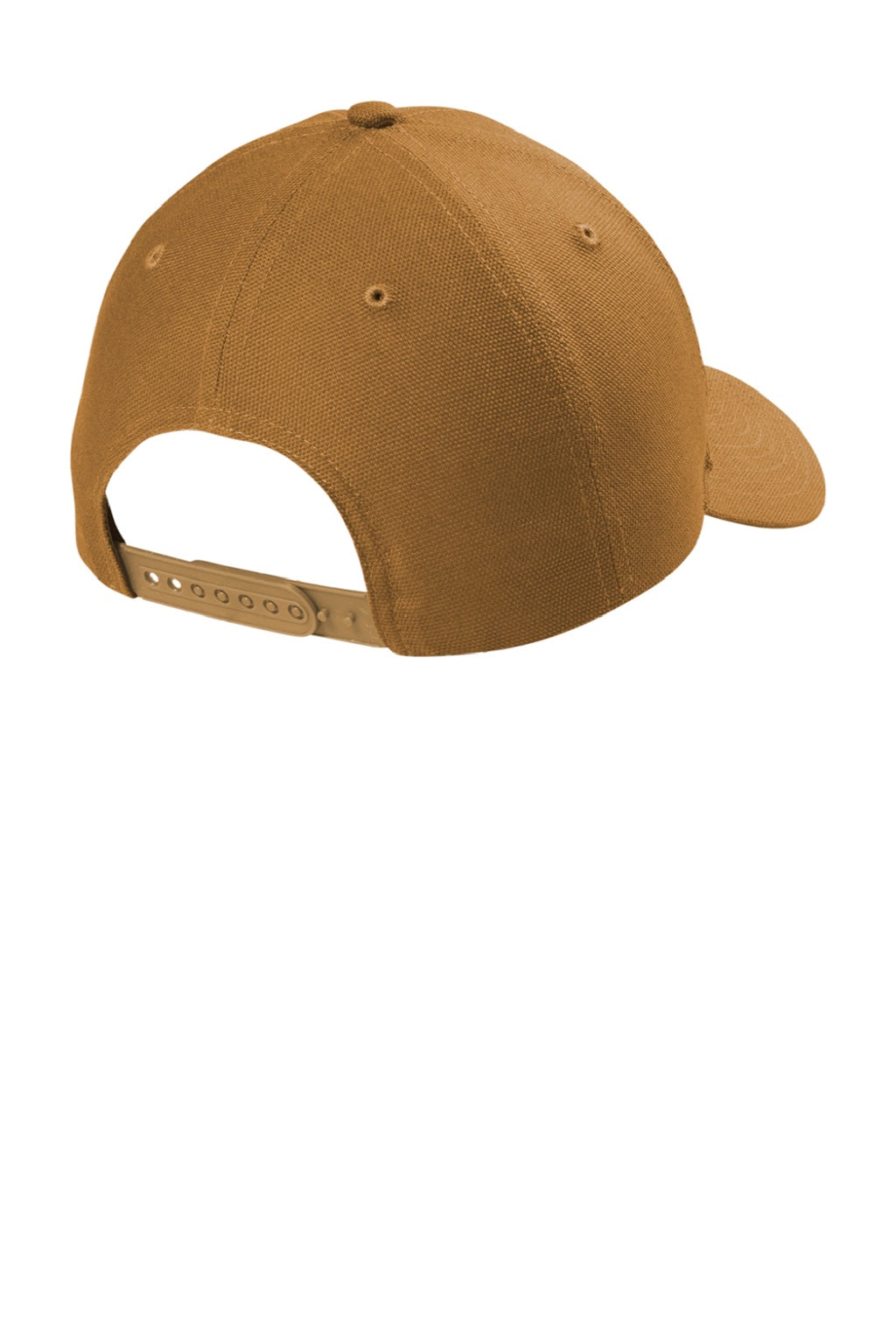 CornerStone Hats CS810 Mens Moisture Wicking Canvas Adjustable Hat Duck Brown Flat Back