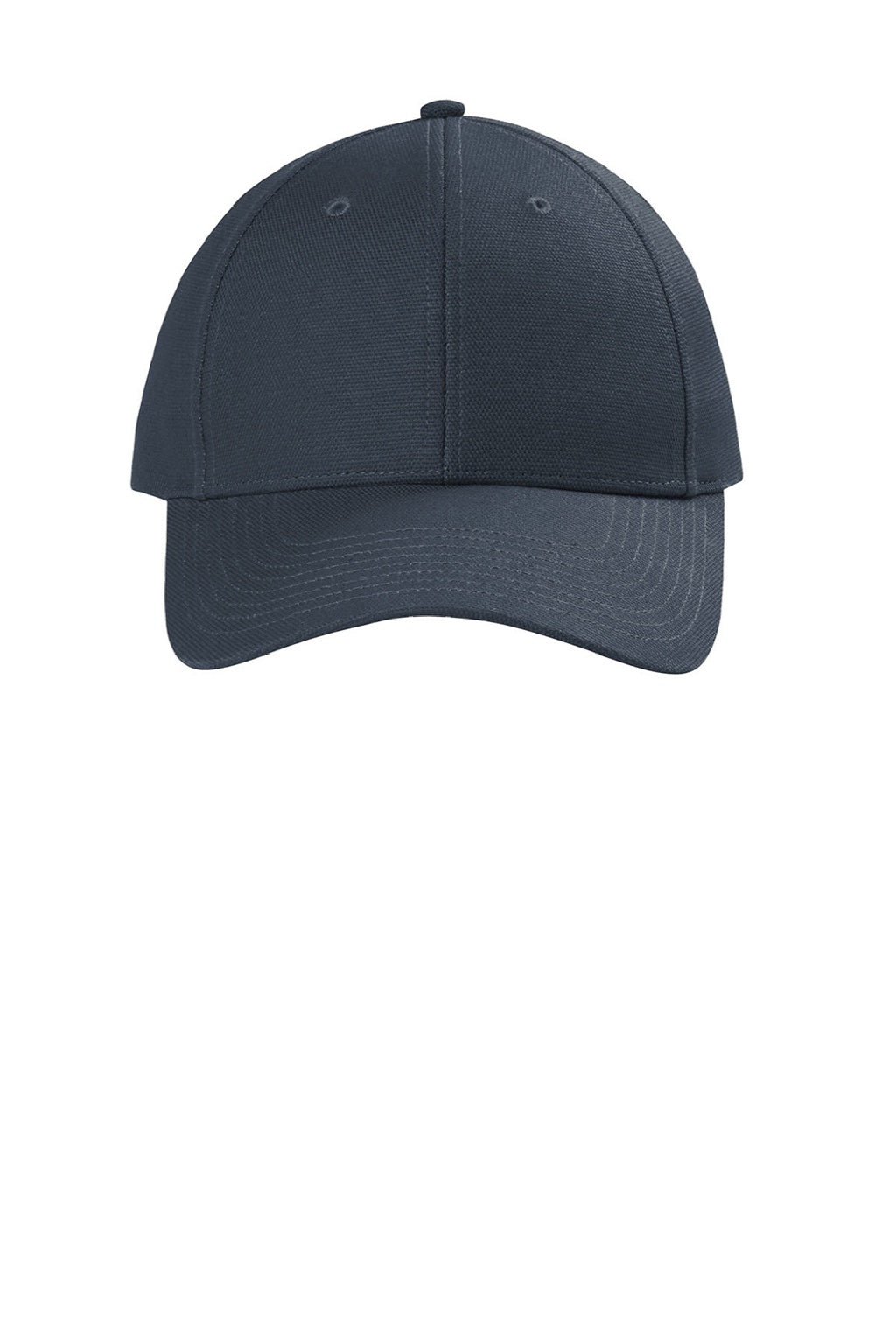 CornerStone Hats CS810 Mens Moisture Wicking Canvas Adjustable Hat Navy Blue Flat Front