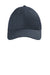 CornerStone Hats CS811 Mens Moisture Wicking Canvas Mesh Back Adjustable Hat Navy Blue Flat Front