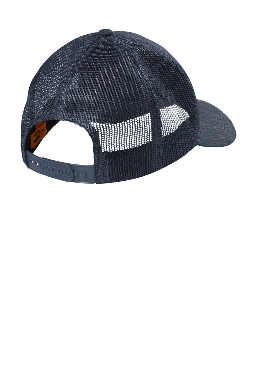 CornerStone Hats CS811 Mens Moisture Wicking Canvas Mesh Back Adjustable Hat Navy Blue Flat Back