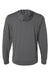 Holloway 222598 Mens Eco Revive Ventura Moisture Wicking Hooded Sweatshirt Hoodie Heather Carbon Grey Flat Back