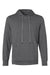 Holloway 222598 Mens Eco Revive Ventura Moisture Wicking Hooded Sweatshirt Hoodie Heather Carbon Grey Flat Front