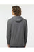 Holloway 222598 Mens Eco Revive Ventura Hooded Sweatshirt Hoodie Heather Carbon Grey Model Back