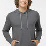 Holloway Mens Eco Revive Ventura Moisture Wicking Hooded Sweatshirt Hoodie - Heather Carbon Grey