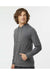 Holloway 222598 Mens Eco Revive Ventura Hooded Sweatshirt Hoodie Heather Carbon Grey Model Side