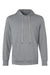 Holloway 222598 Mens Eco Revive Ventura Moisture Wicking Hooded Sweatshirt Hoodie Heather Grey Flat Front