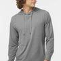 Holloway Mens Eco Revive Ventura Moisture Wicking Hooded Sweatshirt Hoodie - Heather Grey