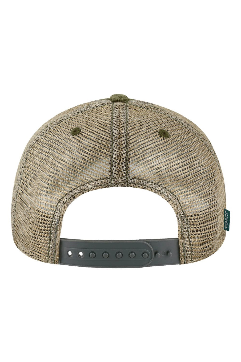 Legacy Hats OFA Mens Old Favorite Snapback Trucker Hat Green Field Camo/Java Flat Back