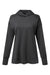 Holloway 222798 Womens Eco Revive Ventura Moisture Wicking Hooded Sweatshirt Hoodie w/ Pockets Black Flat Front