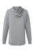 Holloway 222798 Womens Eco Revive Ventura Moisture Wicking Hooded Sweatshirt Hoodie w/ Pockets Heather Grey Flat Back