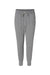 Holloway 222599 Mens Eco Revive Ventura Moisture Wicking Jogger Sweatpants w/ Pockets Heather Grey Flat Front