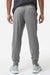 Holloway 222599 Mens Eco Revive Ventura Moisture Wicking Jogger Sweatpants w/ Pockets Heather Grey Model Back