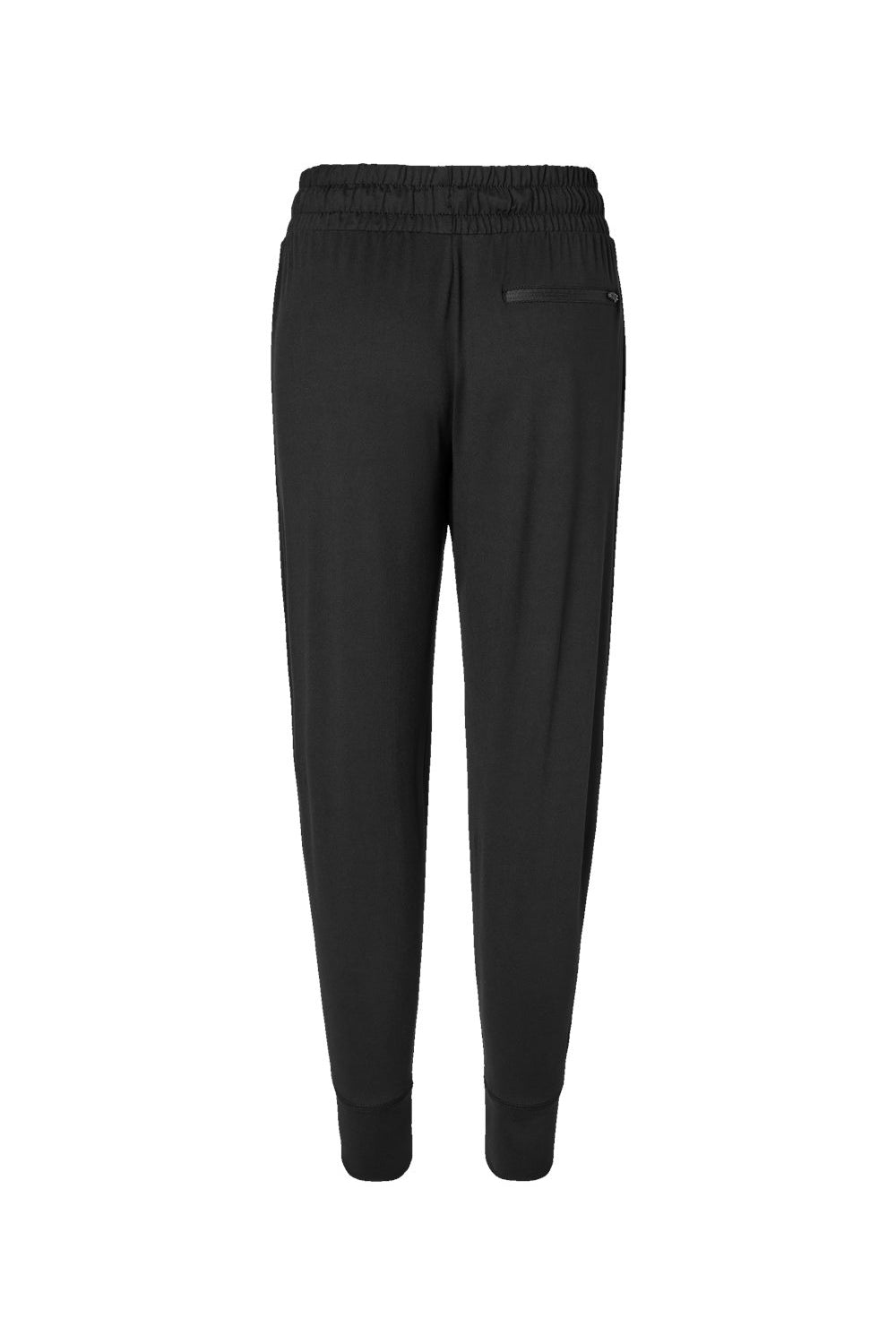 Holloway 222799 Womens Eco Revive Ventura Jogger Sweatpants w/ Pockets Black Flat Back