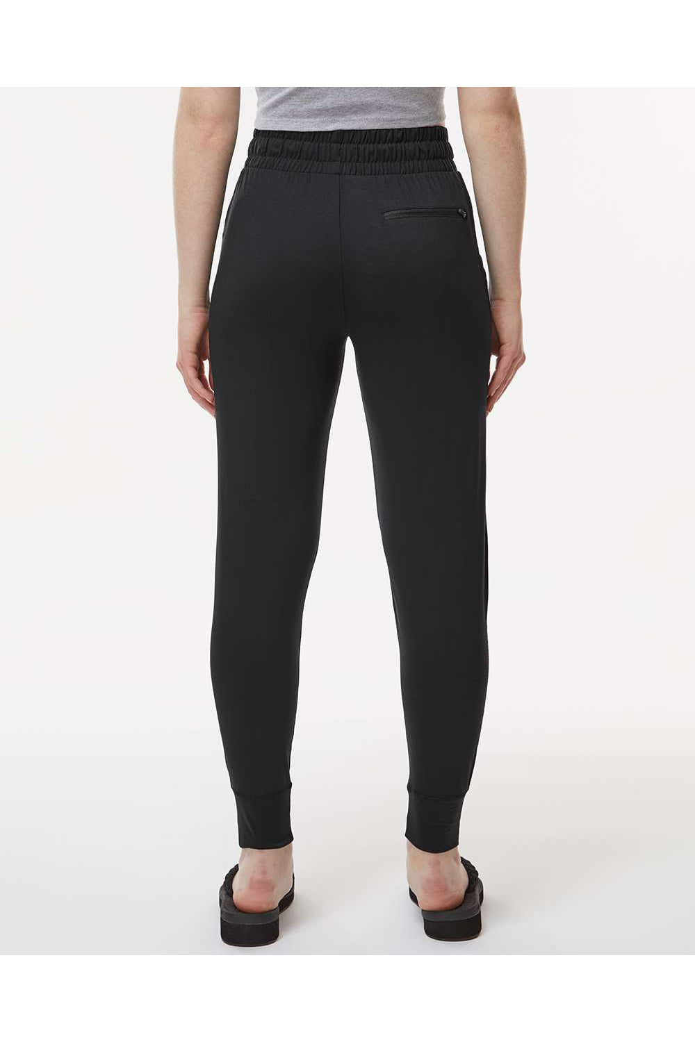 Holloway 222799 Womens Eco Revive Ventura Jogger Sweatpants w/ Pockets Black Model Back