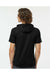 Holloway 222505 Mens Eco Revive Ventura Short Sleeve Hooded Sweatshirt Hoodie Black Model Back