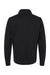 J America 8717 Mens Heavyweight Fleece 1/4 Zip Sweatshirt w/ Pockets Black Flat Back