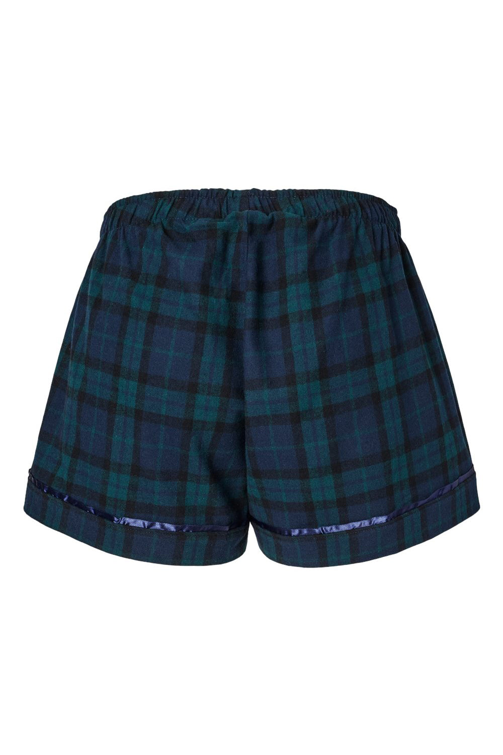 Boxercraft BW6501 Womens Flannel Shorts Scottish Tartan Flat Back