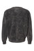 Dyenomite 845MW Mens Premium Fleece Mineral Wash Crewneck Sweatshirt Black Mineral Wash Flat Back