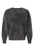 Dyenomite 845MW Mens Premium Fleece Mineral Wash Crewneck Sweatshirt Black Mineral Wash Flat Front