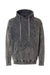 Dyenomite 854MW Mens Premium Fleece Mineral Wash Hooded Sweatshirt Hoodie Grey Mineral Wash Flat Front
