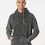 Dyenomite Mens Premium Fleece Mineral Wash Hooded Sweatshirt Hoodie - Grey Mineral Wash - NEW