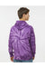 Dyenomite 854CY Mens Cyclone Tie Dyed Hooded Sweatshirt Hoodie Purple Model Back