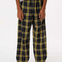 Boxercraft Youth Flannel Pants w/ Pockets - Black/Gold - NEW