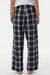 Boxercraft BY6624 Youth Flannel Pants w/ Pockets Black/White Model Back
