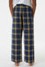 Boxercraft BY6624 Youth Flannel Pants w/ Pockets Navy Blue/Gold Model Back