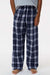 Boxercraft BY6624 Youth Flannel Pants w/ Pockets Navy Blue/Silver Grey Model Front