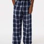 Boxercraft Youth Flannel Pants w/ Pockets - Navy Blue/Silver Grey - NEW