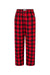 Boxercraft BY6624 Youth Flannel Pants w/ Pockets Red/Black Buffalo Flat Front