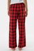 Boxercraft BY6624 Youth Flannel Pants w/ Pockets Red/Black Buffalo Model Back