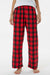 Boxercraft BY6624 Youth Flannel Pants w/ Pockets Red/Black Buffalo Model Front