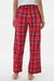Boxercraft BY6624 Youth Flannel Pants w/ Pockets Red/White Model Back