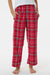 Boxercraft BY6624 Youth Flannel Pants w/ Pockets Red/White Model Front
