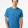 Kastlfel Mens Recycled Soft Short Sleeve Crewneck T-Shirt - Breaker Blue - NEW