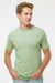 Kastlfel 2010 Mens Recycled Soft Short Sleeve Crewneck T-Shirt Green Tea Model Front