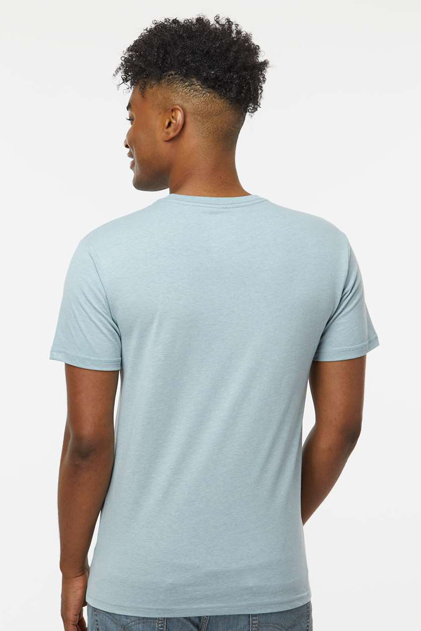 Kastlfel 2010 Mens Recycled Soft Short Sleeve Crewneck T-Shirt Ice Blue Model Back